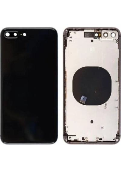 Apple Uyumlu iPhone 8 Plus Boş Kasa+kapak Siyah