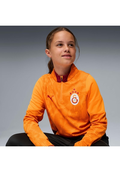 Puma Galatasaray Genç Antrenman Fermuarlı Üst 782888 06 Turuncu