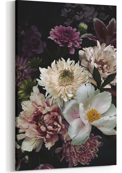 Olla 60x90 Cm 11768d Çiçek Görseli Dikey Kanvas Tablo