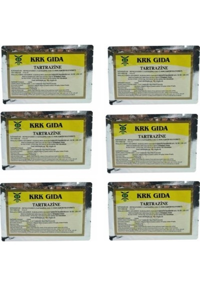 Krk Gıda Sarı Toz Gıda Boyası 6 x 9 G