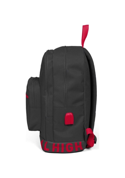 Coral High Nakış Logolu Usb Şarjlı Kulaklık Çıkışlı Koyu Gri Sırt
