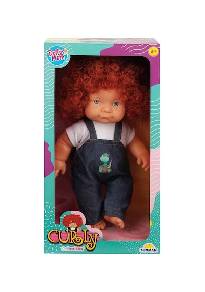 30151 Sunman, Curly Kıvırcık Saçlı Bebek 35 Cm