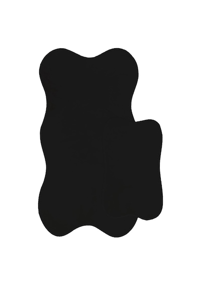Anatolia 2'li Siyah 80x140 + 50x70 Cm Büyük Ebat Banyo Paspası Seti Kaymaz Tabanlı Klozet Takımı Siyah