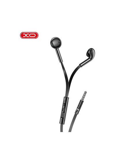 Ep68 3.5mm Jack Aux Girişli Mikrofonlu Ses Kontrol Multimedya Tuşlu Yassı Silikon Kablolu Kulaklık Şeffaf