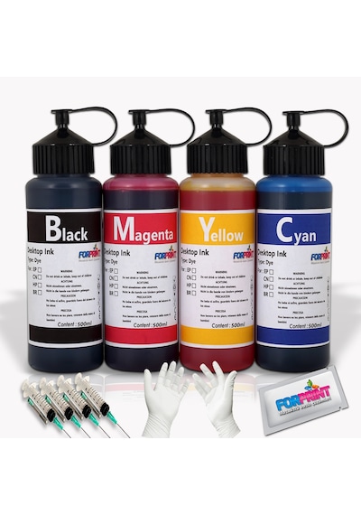 HP Ink Tank 115/315/415 Yazıcı Uyumlu Mürekkep Seti 4X500 ML