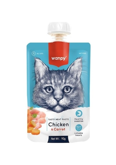Wanpy Taze Tavuklu Havuçlu Kedi Et Ezmesi 90 Gr