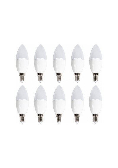 Cata Ct-4079 10 Lu Set Led Buji Ampul 7w E14 6400k Beyaz Işık 680 Lümen Enerji Tasarruflu Avize Ampulü