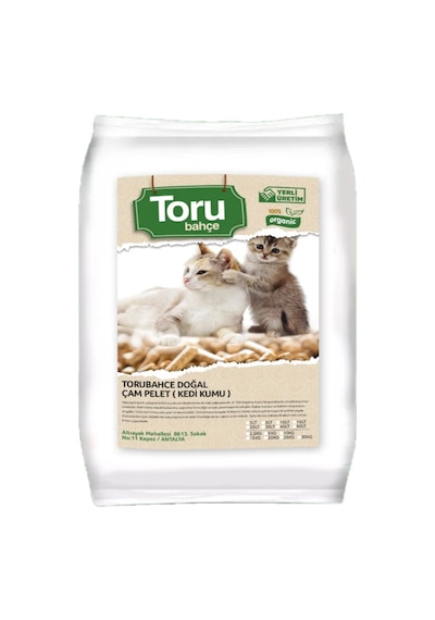 Torubahçe Doğal Çam Pelet Kedi Kumu 10 KG