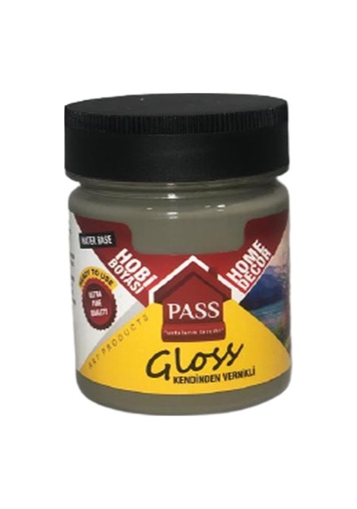 Pass Lack Hobi Boyası Kendinden Vernikli 4048 Kayrak Gri 120 Cc