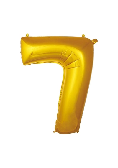 Folyo Balon Rakam Gold Renk 34 Inc 76 Cm Helyum Uyumlu 7