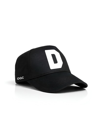 Ogc D Harfi Unisex Şapka Siyah