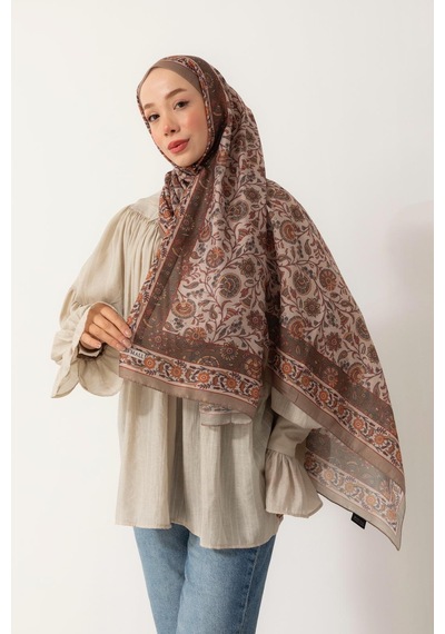 Mimiyum Soft Şal-çini Desenli - Model 3 Çok Renkli