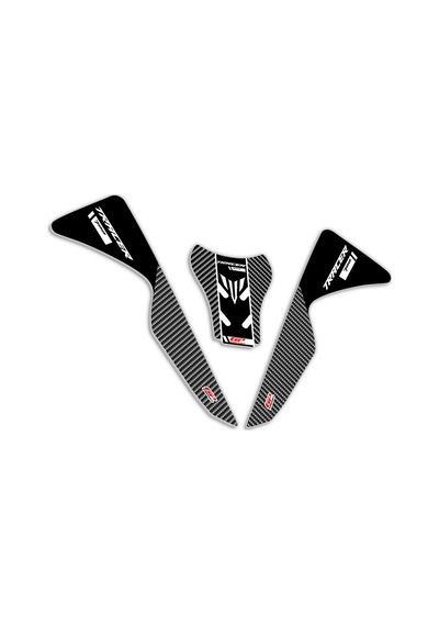 GP Kompozit Yamaha MT-07 Tracer 2020-2023 Uyumlu Tank Pad Seti Siyah