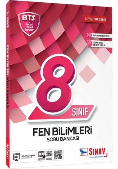 8.Sınıf LGS Fen Bilimleri Soru Bankası- Sınav Dergisi Yayınları