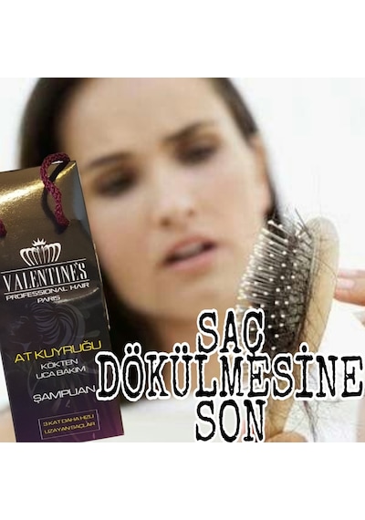 Valentines Pofessional At Kuyruğu Dökülme Önleyici Şampuan 500 ML