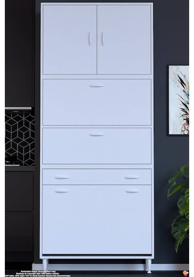Zümra 95 Cm Beyaz Fırın Dolabı Patates Soğan Saklama Dolabı Çok Amaçlı Kiler Banyo Dolabı 95x226x32 Zümra 95 Cm Beyaz Fırın Dolabı Patates Soğan Saklama Dolabı Çok Amaçlı Kiler Banyo Dolabı 95x226x32