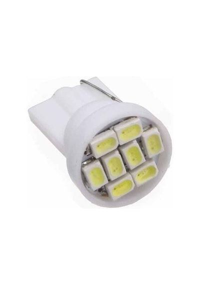 T10 Led Dipsiz W5W 8 Ledli Beyaz Park Tavan Plaka Ampülü 10-Beyaz