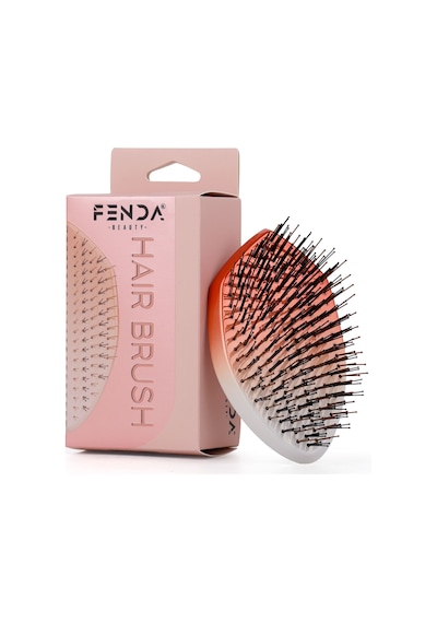 Fenda Profesyonel 4 Pinli Oval Turuncu Saç Fırçası Fndfpro00002or