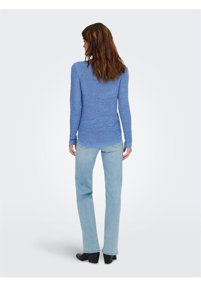 Only Onlgeena Xo L/s Pullover Knt Noos Kadın Mavi Uk Gömlek - 15113356