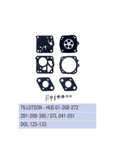 Husqvarna 61 / 268 / 272 / 281 /288 /385 Karbüratör Diyafram