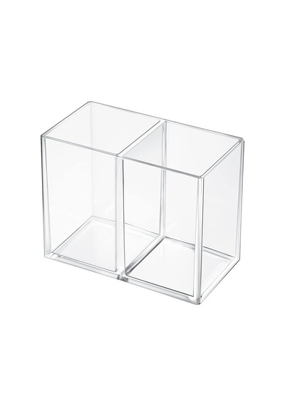 2 Bölmeli Pleksi Organizer Akrilik 10 X 15 Beyaz Diğer