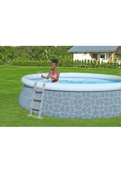 Bestway 57372 Fast Set Çember Şişme Havuz Seti 4,57 M X 1,07 M Mavi - Beyaz