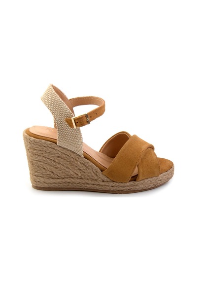Bambi Taba Leather Kadın Sandalet K05718070702 Taba