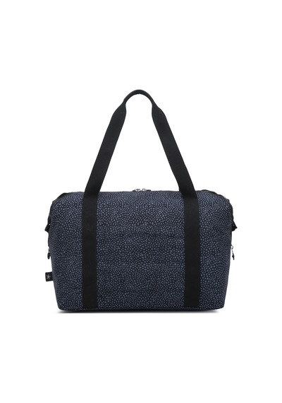 Smart Bags Orta Boy Su Geçirmez Extra Hafif Krınkıl Kumaş El Valizi Ve Spor Çantası Puantiye Siyah