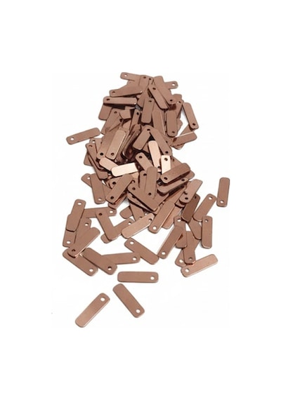 Bakır 13 X 5 Mm Dantel Oya Yazma Halhal Abiye Lazer Kesim Pul 100 Adet