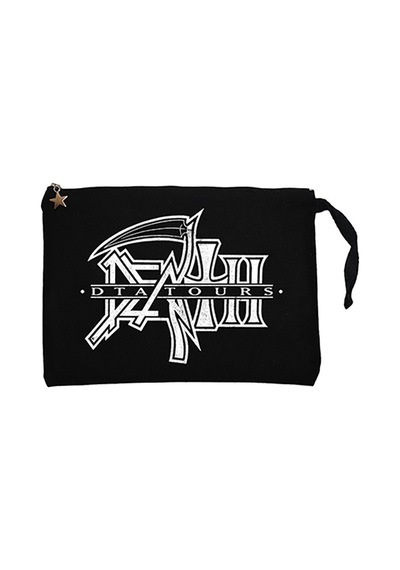 Death Dta Tours Siyah Clutch Astarlı Cüzdan / El Çantası Siyah