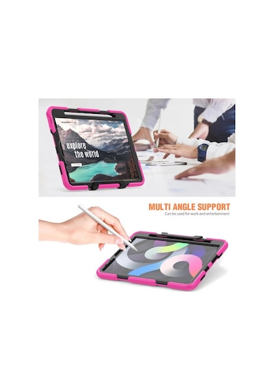 Apple İpad Pro 11 2020 Kılıf Griffin Tablet Kapak - Pembe Arka Kapak