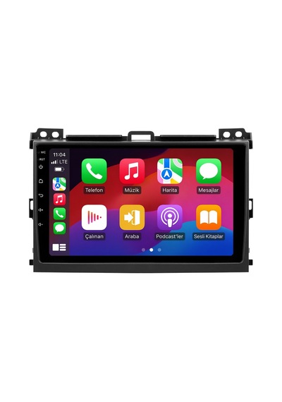 Toyota Land Cruiser Prado 2003-2009 Android Multimedya Carplay Android Auto 8gb Ram 128gb Pro 9"