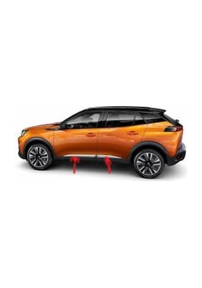 Peugeot 2008 Krom Yan Kapı Çıtası 4 Parça 2019 ve Sonrası