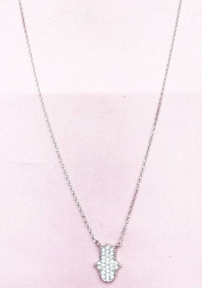 Oriental Kuyumculuk Jewellery Kadın Gümüş Fatma Eli Kolye Gümüş