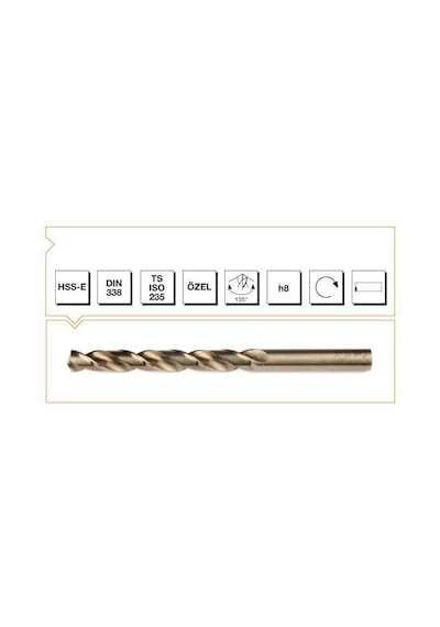 MTE HSS DIN 338 4  MM ALTIN SERİ MATKAP UCU