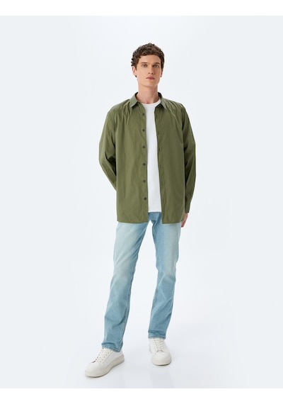 Koton Slim Fit Kot Pantolon - Brad Jean Açık İndigo 5sam40014nd Açık İndigo