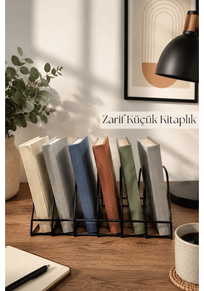 Siyah Zarif Tasarım 6 Bölmeli Masaüstü Küçük Kitap Ve Not Defteri Düzenleyici Organizer,kitaplık Siyah Zarif Tasarım 6 Bölmeli Masaüstü Küçük Kitap Ve Not Defteri Düzenleyici Organizer,kitaplık