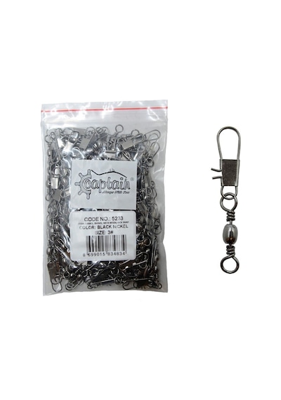 Captain 5233 Kilitli Klips 144'lü Paket Black Nikel 1
