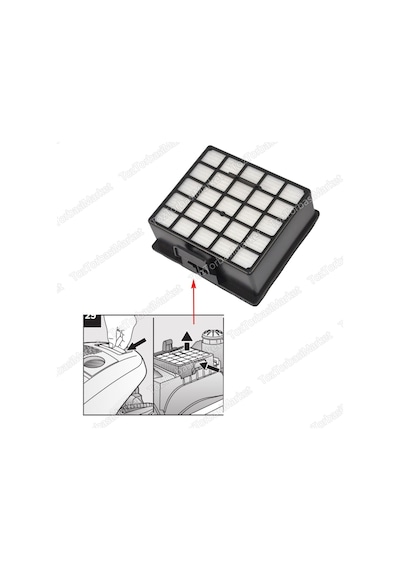 Profilo Uyumlu Psu 6B 111 Süpürge Hepa Filtresi (347223926)