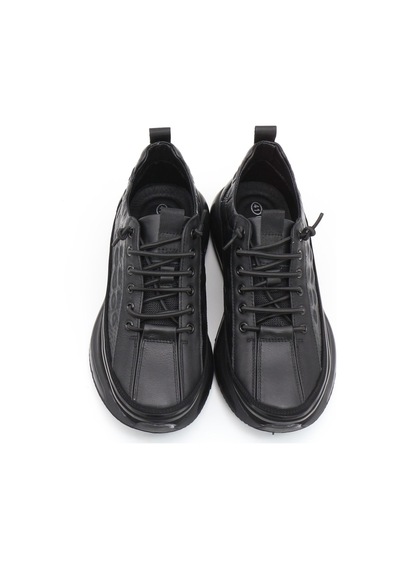 Guja 23k504 Siyah Hakiki Deri Air Taban Erkek Sneakers-siyah