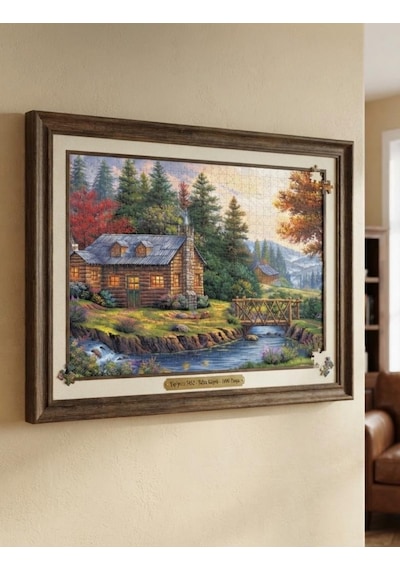 Tahta Köprü Ve Kuğu Gölü İkili Set - 1000 + 500 Parça İkili Puzzle Seti
