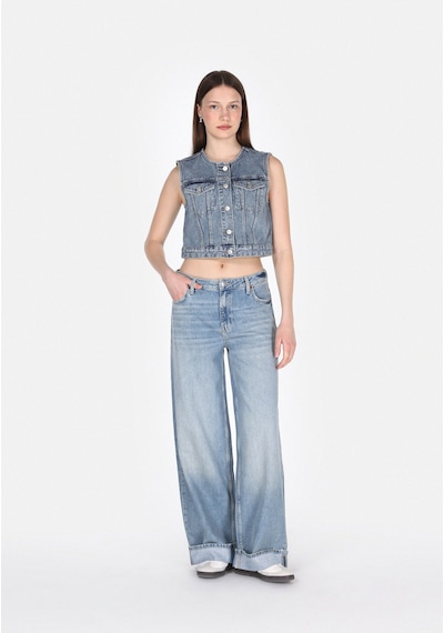 Colins Loose Fit Kadın İndigo Jean Pantolon Cl1075840 Q1.v1 Dn44412 Denim