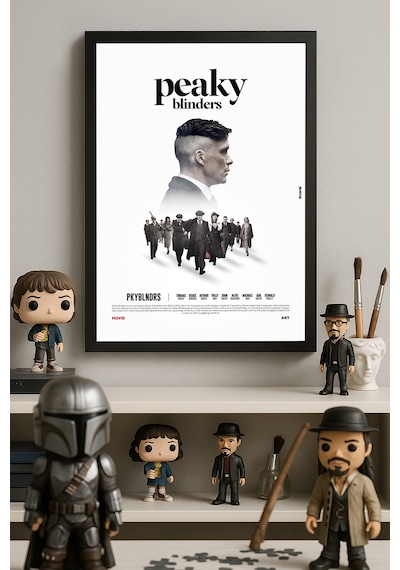 Peaky Blinders Siyah Ahşap Çerçeveli Poster, Dizi Duvar Tablosu