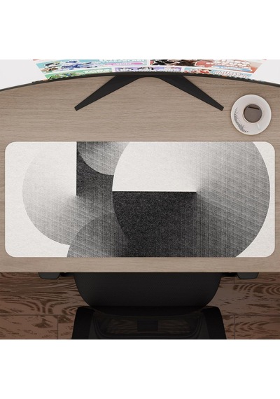 Brütalist Tarz Oyuncu Gaming Mouse Pad Kauçuk Kaymaz Taban Mousepad V4, 70x30 Xl