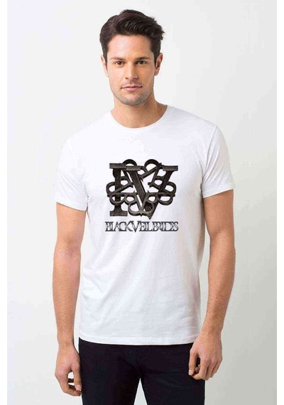 Black Veil Brides Baskılı Beyaz Erkek Tshirt