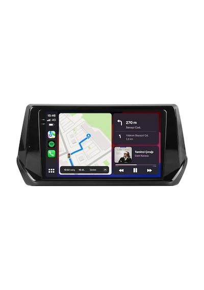 Peugeot 2008 2020-2025 Android Multimedya Carplay Android Auto Navigasyon Kameralı 4gb Ram 64gb 9"