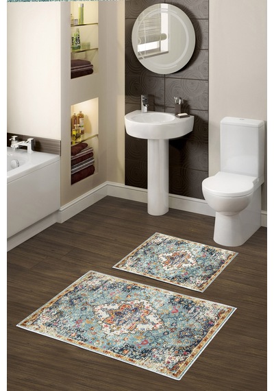 Alanur Trend Kaymaz Taban Dijital Banyo Takımı Kt429 Yeşil