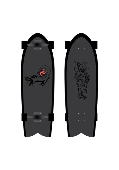 Quıksılver Quiksilver Lastlight Unisex Skateboard Cruiserboards Kvj0 Siyah