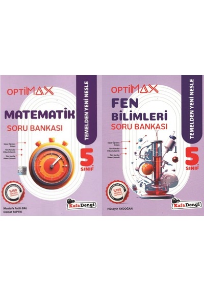 Kafadengi 2026 5. Sınıf Matematik Fen Bilimleri Optimax Soru Seti 2 Kitap