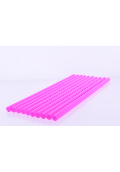 Winnboss Sıcak Silikon Mum Çubuk Pembe - Kalın 11x300mm 10 Lu Paket
